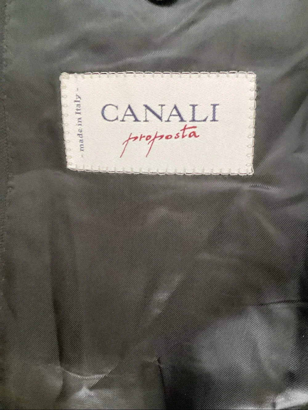 Canali Proposta Men's Wool Black 2 Button Blazer 42R